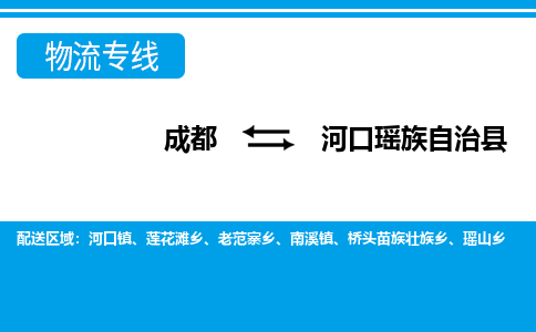 成都至河口瑶族自治县物流公司